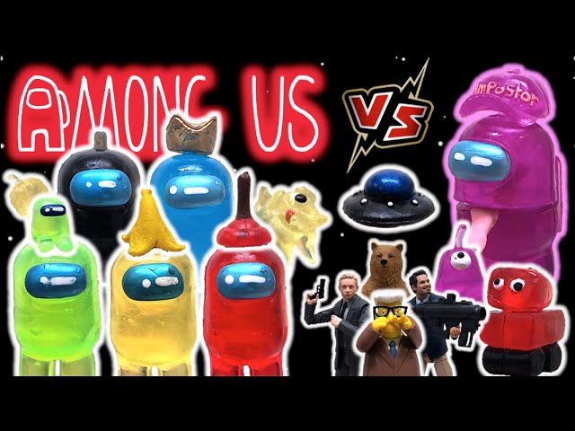 Vídeo relacionado con Bizak Among Us S3, Pack con 3 Figuras articuladas con 3 Accesorios Divertidos, miden 5-7 cm, Diferentes Modelos para coleccionar Rosa+Morado+Naranja (64116303)
