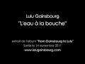 Lulu Gainsbourg - L'eau à la bouche 
