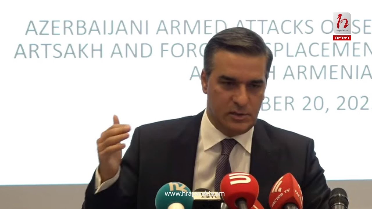 Ուղիղ․ Թաթոյանը բացառիկ փաստեր է ներկայացնում Արցախի նկատմամբ զինված հարձակումների վերաբերյալ