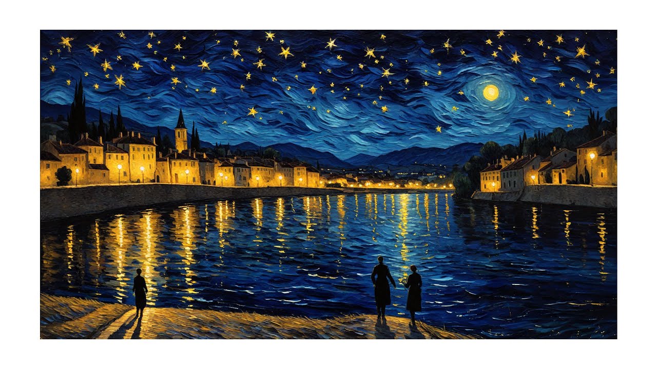 Van Gogh Style Frame TV Art: 4K 2-Hour TV Wallpaper With Soft Piano Music