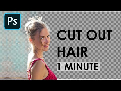 Cut Out Hair 1 MINUTES Photoshop Tutorial 2020 - Easy Tutorial