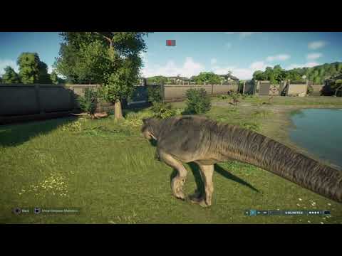 Jurassic World Evolution 2: (Modified) Cryolophosaurus pack vs Tyrannosaurus Rex