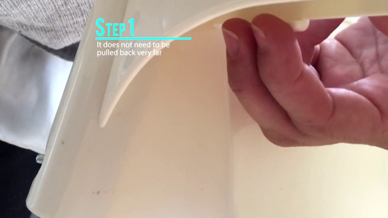 How to remove the IKEA Antilop, Target Snacka, Kmart Prandium or Big W Uno highchair tray in 2 steps