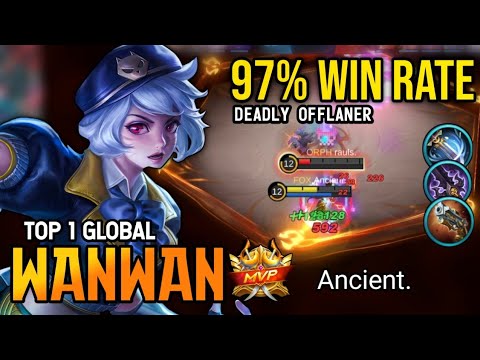 97% WIN RATE! WANWAN BEST BUILD 2022 | TOP 1 GLOBAL WANWAN GAMEPLAY | MOBILE LEGENDS✓
