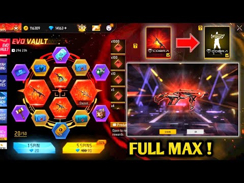 COBRA MP40 FULL MAX|| NEW EVO VAULT EVENT| FREE FIRE NEW EVENT| FF NEW EVENT TODAY| GARENA FREE FIRE