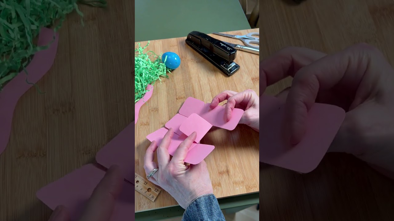 DIY Mini Paper Easter Basket Template