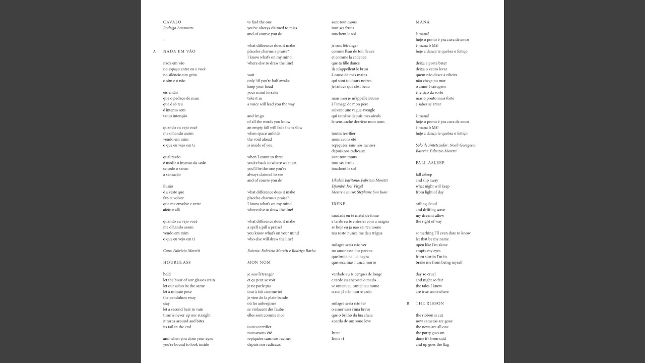 Rodrigo Amarante - Nada Em Vão