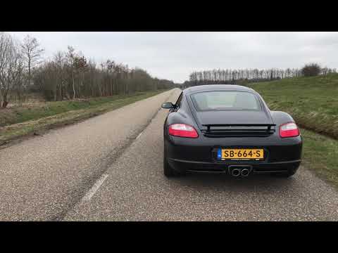Porsche Cayman S 987 3.4 2008 Acceleration Sound With Stock Exhaust