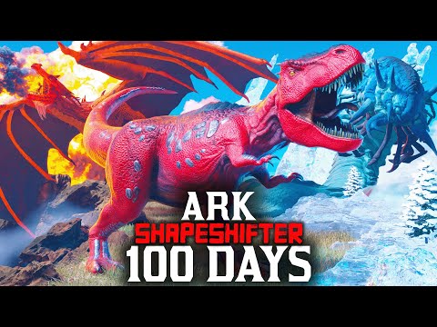 I Spent 100 Days as a SHAPESHIFTER in ARK!