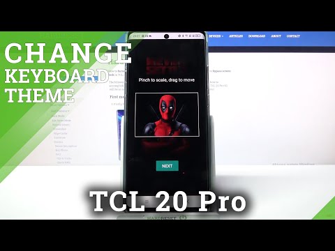 How to Personalize Keyboard Theme on TCL 20 PRO 5G - Apply Unique Keyboard Background