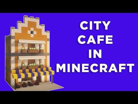 City cafe in minecraft - Tutorial