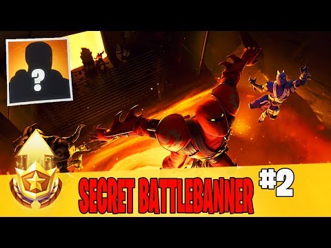 Secret Week 2 Battle Banner Location Guide in Fortnite // FREE Battle Pass Banner in Season 8