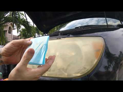 Headlight Restoration with Armor All headlight restoration wipes - cleaner and sealer