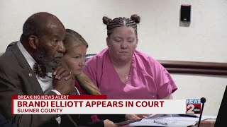 Brandi Elliot appears in Sumner County court