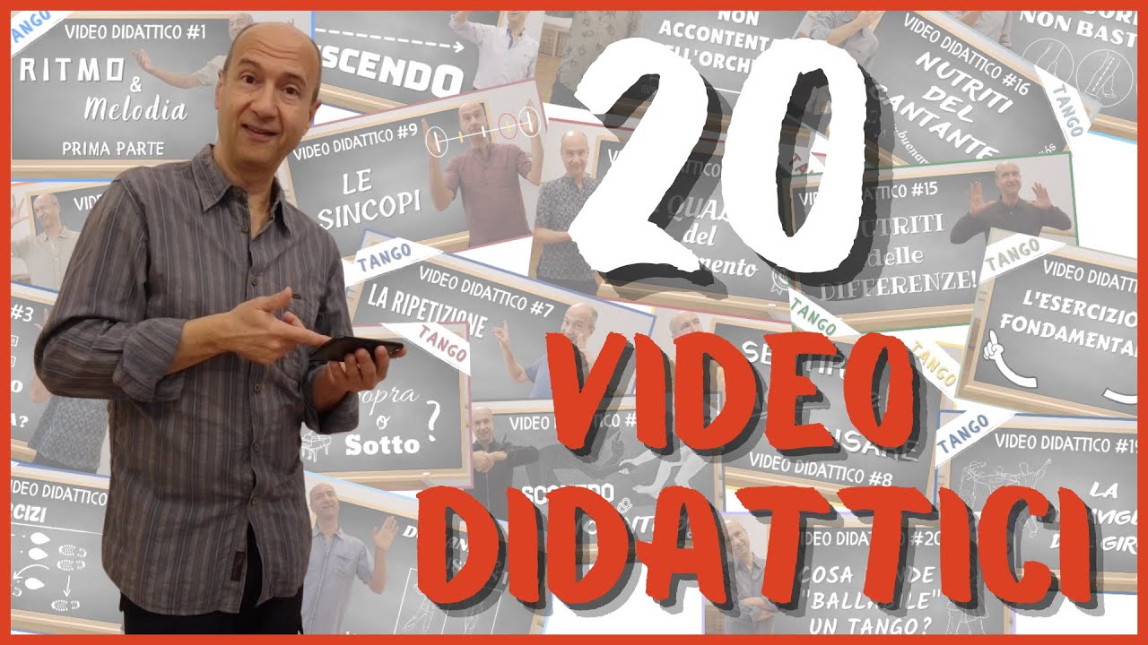 Ecco la collezione dei 20 video didattici dedicati alla musicalità nel tango argentino