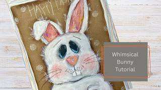Turn Dollar Store Bags into Adorable Bunny Art 🐰 Easy Acrylic Painting Tutorial
