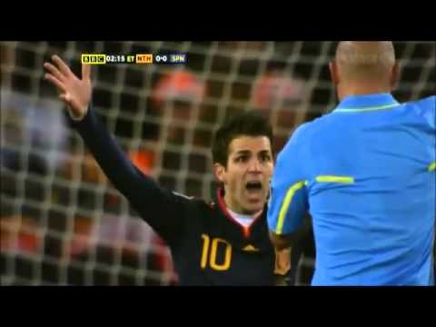 Holland vs Spain. The football fight