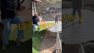 👴🏼👦🏻🐕ひいじいちゃんひ孫雑種犬方言田舎暮らし日常をtikる平和な日常実家家族の日常子育て雑種犬犬のいる生活犬のいる暮らし