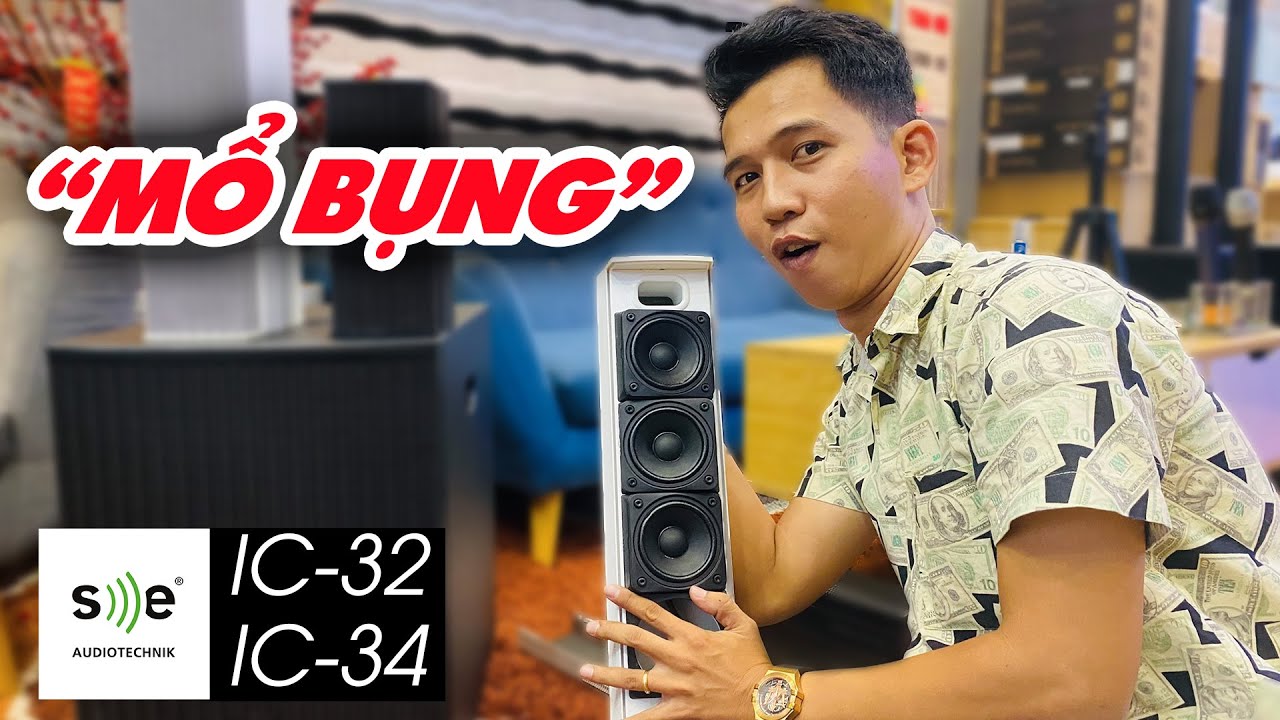 video Loa SE Audiotechnik IC-32 (đen) chính hãng 0