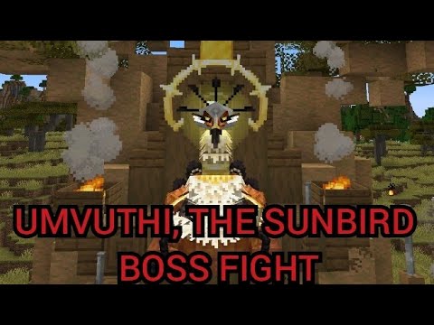 Minecraft Mowzie's Mobs: Umvuthi, the Sunbird Boss Fight ( 1.18.2 Mod )