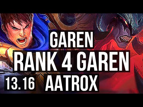 GAREN vs AATROX (TOP) | 7/0/4, Rank 4 Garen, Godlike | TR Grandmaster | 13.16