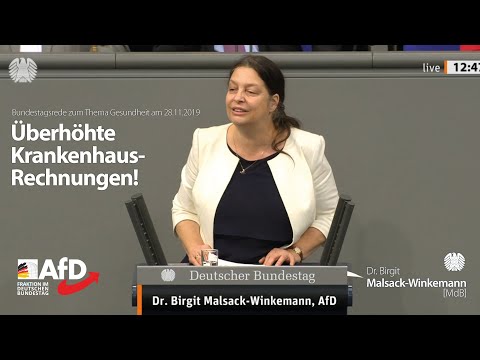 Bundestagsrede zum Thema Gesundheit Dr. Birgit Malsack-Winkemann vom 28.11.2019