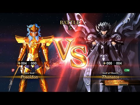 Poseidon (Scale) vs Thanatos (Surplice) - Saint Seiya: Soldiers' Soul