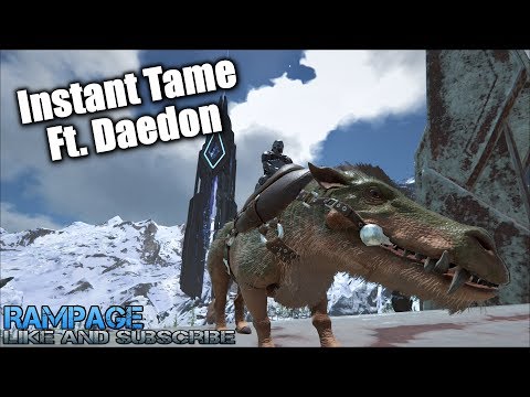 Instant Tame Daedon - ARK Survival Evolved (How to, glitch, fast)