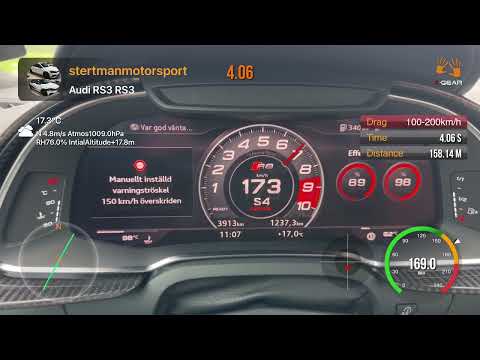 Audi R8 v10 Performance 620Hp 100-200km/h