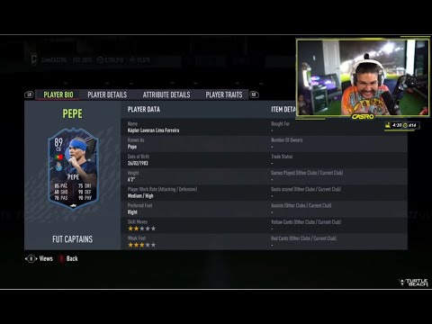 Castro1021 Reacts To PEPE FUT CAPTAINS SBC - FIFA22 ULTIMATE TEAM!