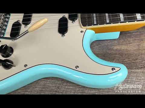 MyDream Partcaster Custom Built - Sonic Blue Split-Coil Dreamsongs image 11