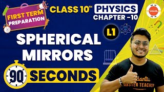 Spherical Mirrors One Shot in 90 Seconds | Light Class 10 | CBSE Class 10th | First Term Physics