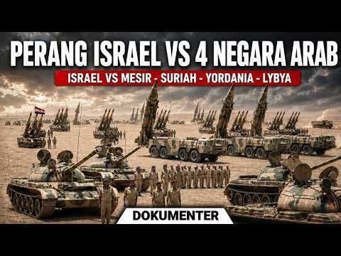 PERANG DAHSYAT ISRAEL VS 4 NEGARA ARAB!! MESIR - SURIAH - YORDANIA - LYBYA