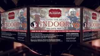 preview picture of video 'Biggest Indoor Tailgate Party for 2014 BCS National Championship | DiscoveryAlabama.com'