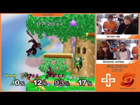 Regen 2018 - Doubles Losers Finals - Professor Pro + sleepywaifu vs Mordo + Reb