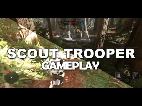 Star Wars battlefront Scout trooper gameplay (Return of the Jedi)