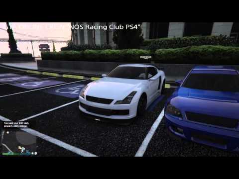 GTA V (PS4) Car Meet, Drag Race. NOS Racing Club
