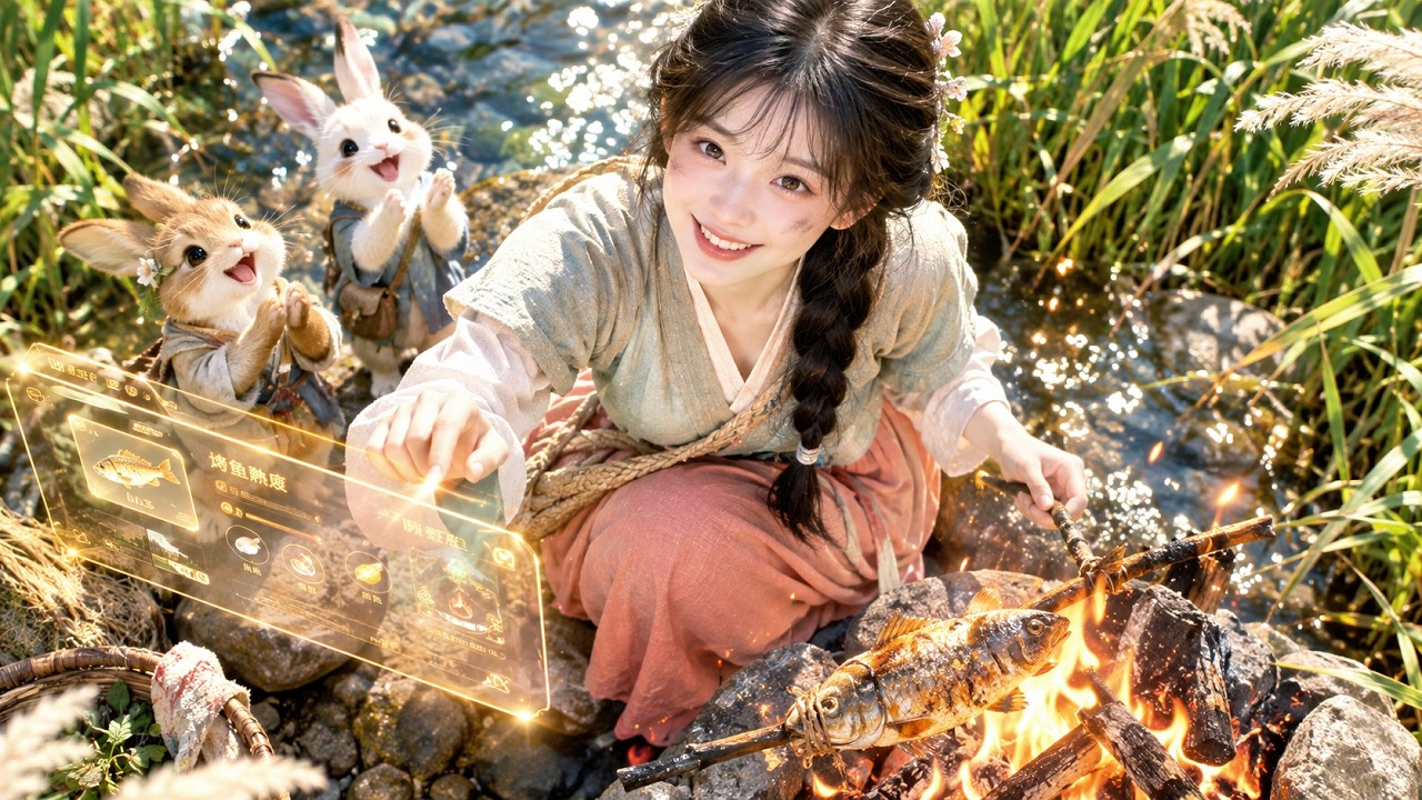 Reborn as a Poor Farm Girl… She Uses a Mysterious System to Feed Her Two Kids!