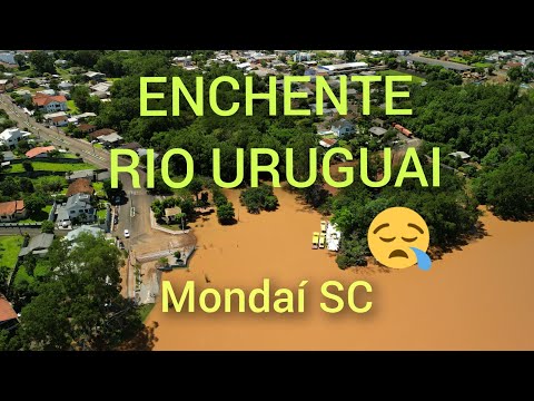Enchente do rio Uruguai em Mondaí SC(4k)