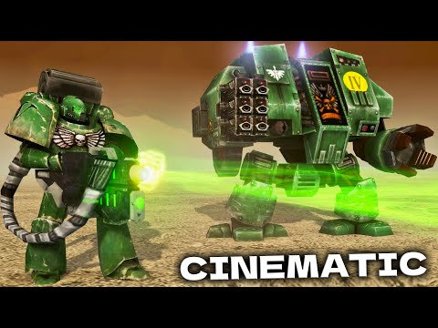 DARK ANGELS vs BLACK LEGION - Cinematic Battle | Men of War: Warhammer 40k Mod (4K)