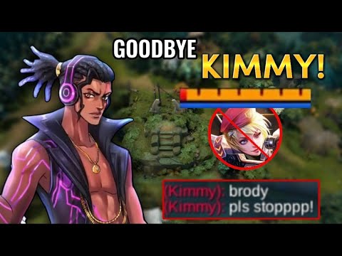 GOODBYE KIMMY! BRODY DESTROYING KIMMY IN GOLD LANE | BRODY NEW ITEM FOR EARLY TO LATE GAME - MLBB