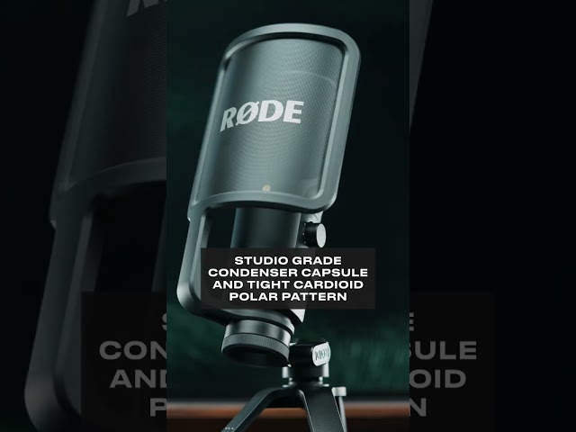 Rode NT-USB+ Micrófono Profesional Cardiode USB-C Negro video
