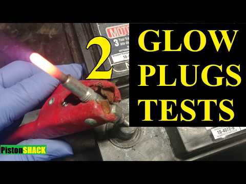 HOW TO TEST 12V GLOW PLUGS ONLY!  | GLOWING AND RESISTANCE | MITSUBISHI DELICA