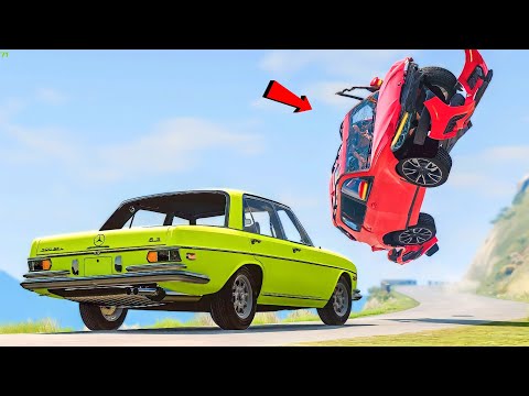 Out of Control Rollovers Crashes #39 [BeamNG.Drive]