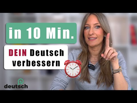 Improve your 🇩🇪German in 10 Minutes with me!
