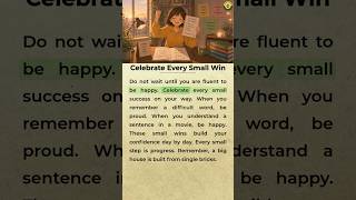 Celebrate Every Small Win 🎉 | Stay Motivated to Learn English #learnenglish #dailyenglish