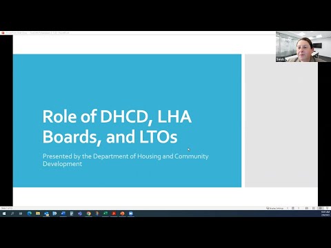 DHCD Webinar Understanding Who's Who - DHCD, the LHA Board, and the Local Tenant Organization 2.8.23
