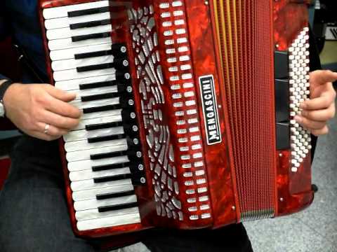 Akkordeon Mengascini Italien, 37/96/11/3/IV, Top Zustand Video Klangprobe