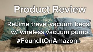 Honest Review: ReLime Vacuum Bags for Travel | Compression Bags for Travel Suitcases