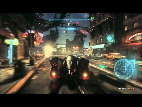 Batman: Arkham Knight -  1989 Batmobile Free Roam Gameplay
